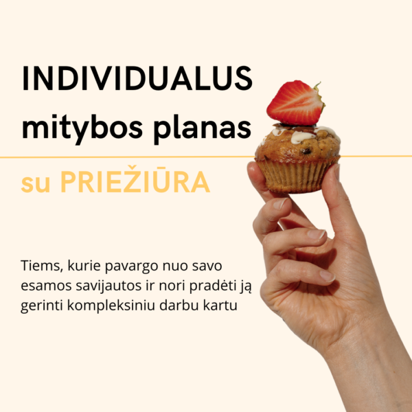 Individualus mitybos planas + 1 mėnesio priežiūra